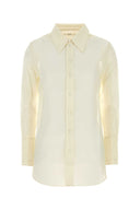 Camicia in misto cotone avorio Co