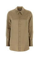 Camicia Co in raso grigio tortora