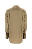 Camicia Co in raso grigio tortora