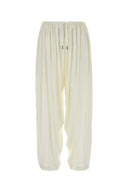 Pantaloni in crêpe avorio Co