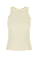 Canotta in cashmere avorio Co