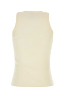 Canotta in cashmere avorio Co