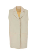 Gilet in misto viscosa Co Avorio