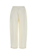 Stella Mc Cartney White Satin Pyjamas Pant