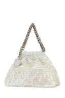 Stella Mc Cartney Embellished Satin Mini Falabella Handbag