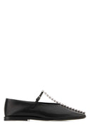 Jil Sander Bailarinas de cuero negro