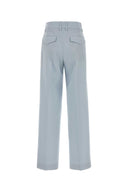 Jil Sander Pastel Light Blue Wool Palazzo Pant