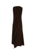 Jil Sander Chocolate Satin Dress