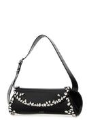 Jil Sander Black Leather Small Cannolo Crossbody Bag