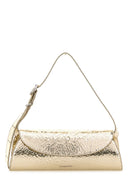 Jil Sander Gold Leather Cannolo Crossbody Bag