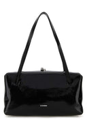 Bolso tipo almohada Goji de cuero negro de Jil Sander