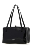 Jil Sander Black Leather Goji Pillow Handbag