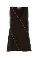 Jil Sander Chocolate Viscose Top