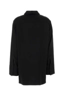 Jil Sander Black Satin Oversize Shirt