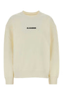 Jil Sander Ivory Cotton Sweatshirt