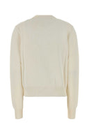 Jil Sander Ivory Stretch Viscose Blend Cardigan
