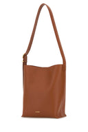 Jil Sander Caramel Leather Cannolo Shoulder Bag
