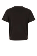 Jil Sander Dark Brown Stretch Polyester T Shirt