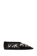Jil Sander Black Leather Ballerinas