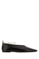 Jil Sander Black Leather Ballerinas