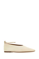 Jil Sander Ivory Leather Ballerinas
