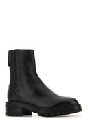 Aquazzura Black Leather Saint Honore Boots