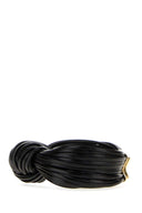 Bottega Veneta Black Leather Knot Bracelet