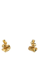 Bottega Veneta Gold Silver Small Anemone Earrings