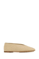 Bottega Veneta Cream Leather Rosa Ballerinas