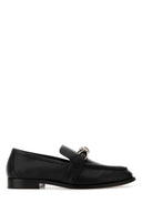 Bottega Veneta Black Leather Astraire Loafers