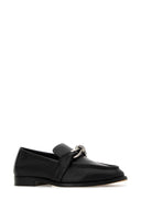 Bottega Veneta Black Leather Astraire Loafers