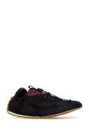 Bottega Veneta Black Fabric And Suede Orbit Flash Sneakers