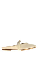 Bottega Veneta Ivory Nappa Leather Rosa Slippers