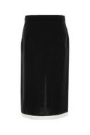 Marni Black Wool Skirt