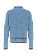 Marni Melange Light Blue Cotton Sweater