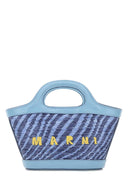 Marni tweekleurige Rafia Mini Tropicalia handtas