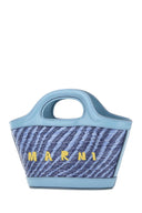 Marni tweekleurige Rafia Mini Tropicalia handtas