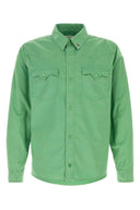 Versace Grass Green Cotton Shirt