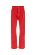 Versace Red Denim Jeans