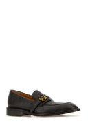 Versace Dark Brown Leather Loafers