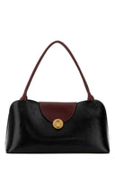 Versace Black Leather Medium Shoulder Bag