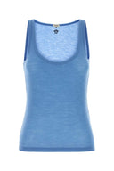Versace Cerulean Blue Wool Tank Top