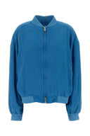 Versace Light Blue Poplin Jacket