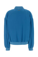 Versace Light Blue Poplin Jacket