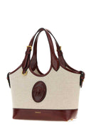 Versace Cappuccino Canvas Riviã¨Re Handbag
