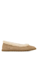 Ugg 沙色绒面革 Zora 芭蕾鞋