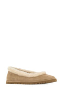 Ugg 沙色绒面革 Zora 芭蕾鞋