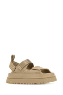 Sandali Ugg in gomma color sabbia dorata