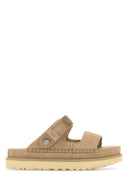 Ugg 米色绒面革 Goldenstar 拖鞋