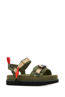 Sandali Ugg Goldenstar in tessuto verde militare